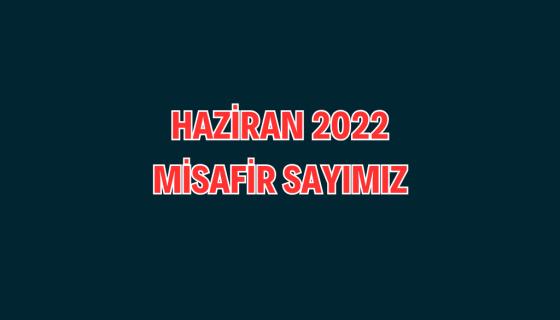 HAZİRAN AYI AĞIRLADIĞIMIZ MİSAFİR SAYIMIZ 1.156 KİŞİ 