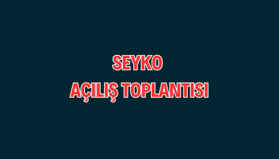 AÇILIŞ TOPLANTISI 